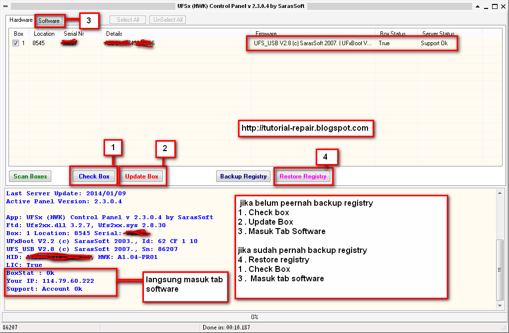 ufsx support suite setup 2.3.0.5